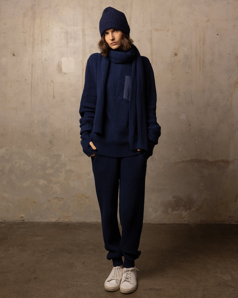 Echarpe Voltaire - 100% coton - 300NAVY