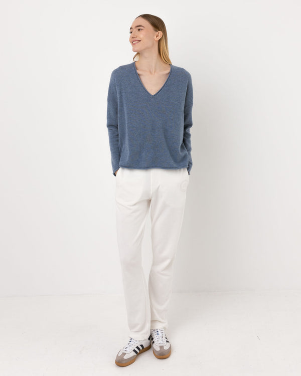 Pull Wool col v - laine et cachemire