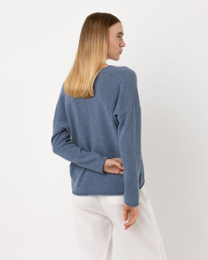 Pull Wool col v - laine et cachemire