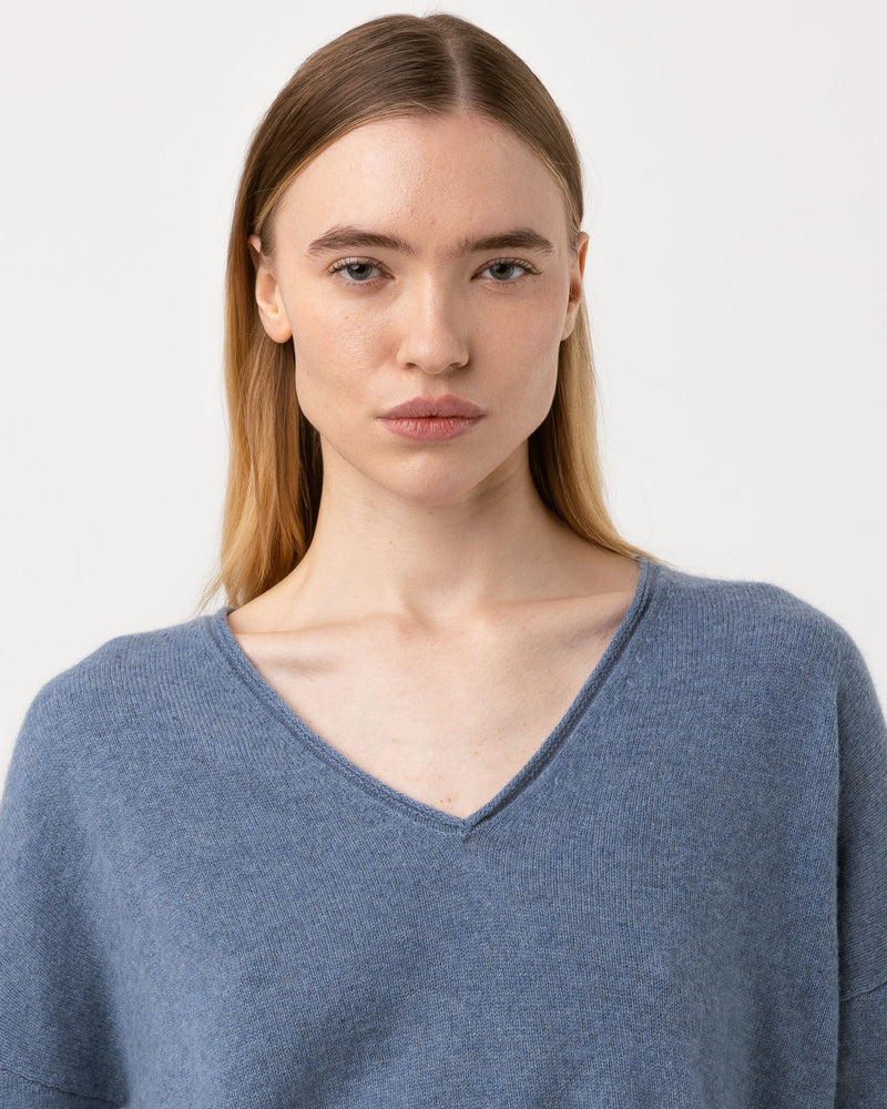 Pull Wool col v - laine et cachemire