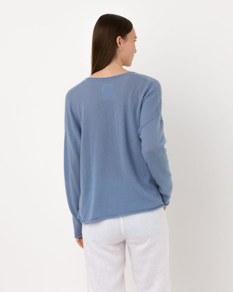 Pull Wool col v - laine et cachemire