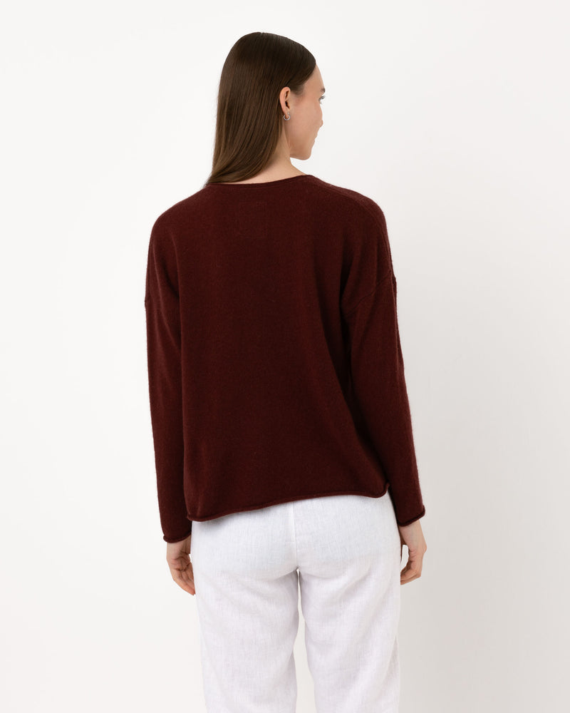 Pull Wool col V - laine et cachemire