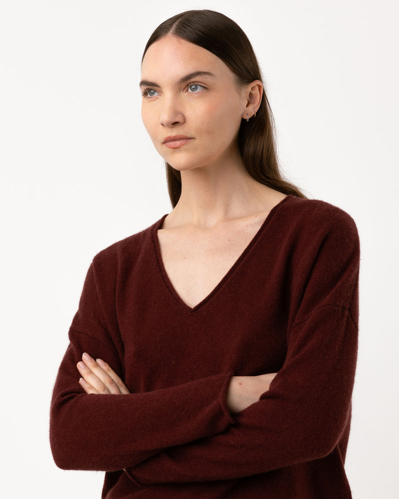 Pull Wool col V - laine et cachemire