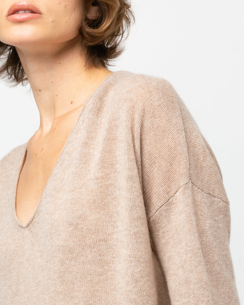 Pull Wool col V - laine et cachemire