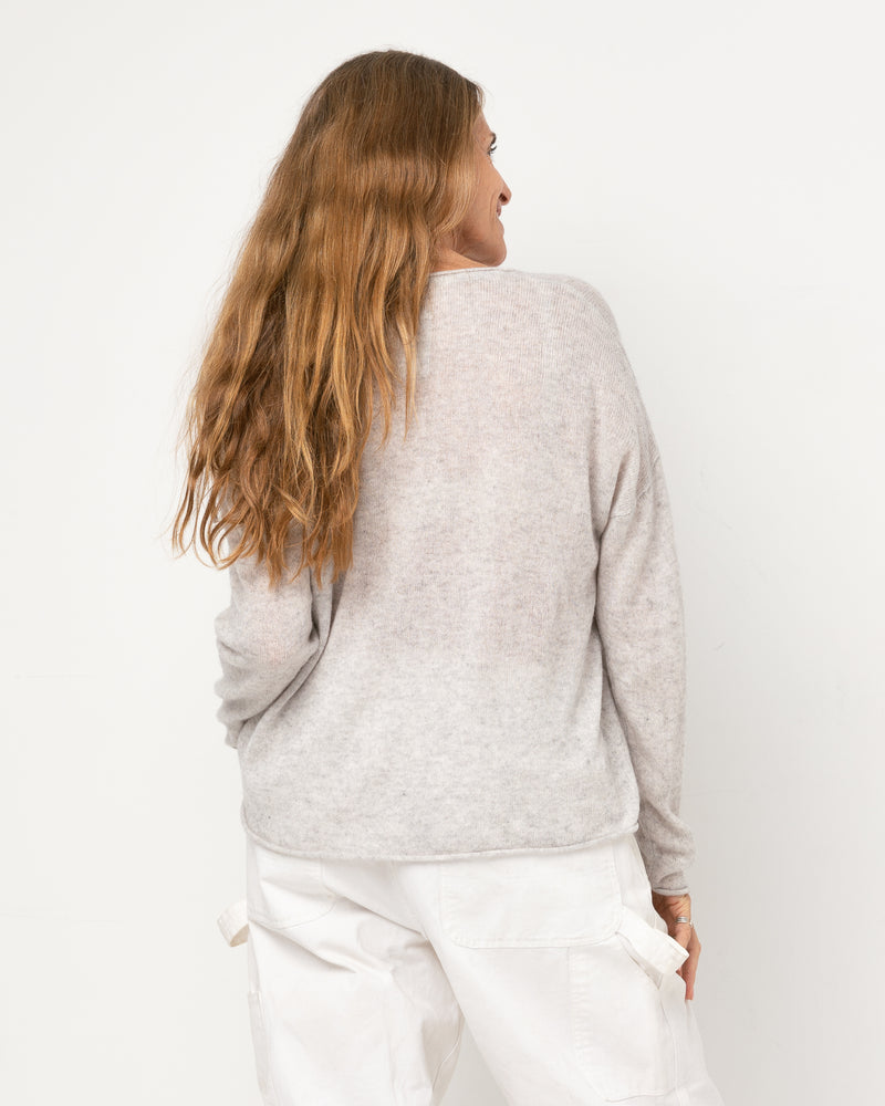 Pull Wool col V - laine et cachemire