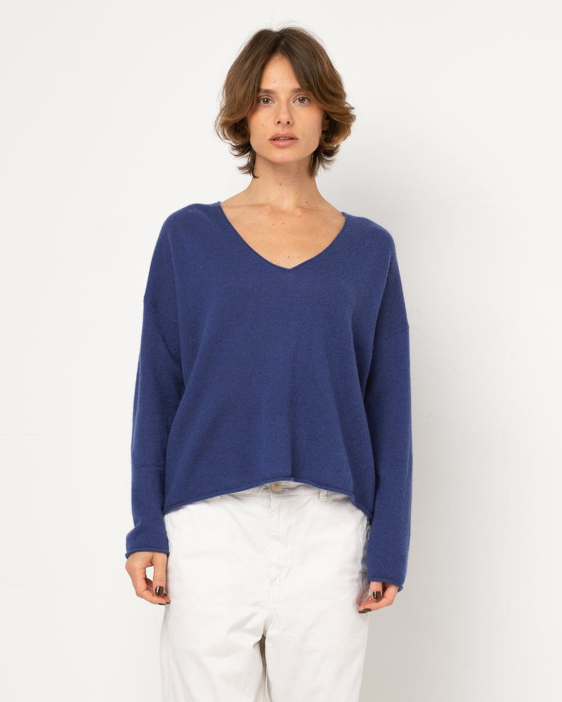 Pull Wool col V - laine et cachemire