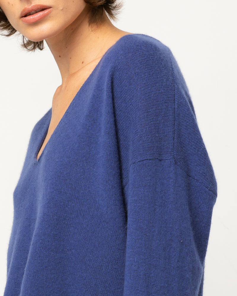 Pull Wool col V - laine et cachemire