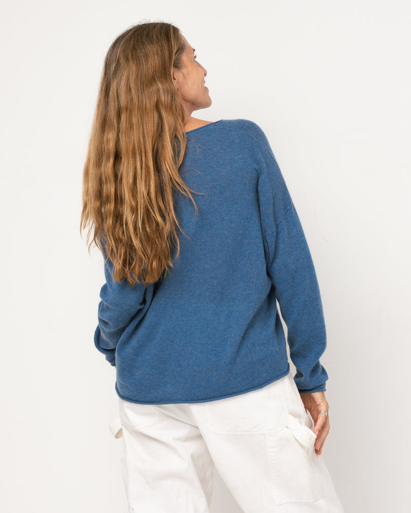 Pull Wool col V - laine et cachemire