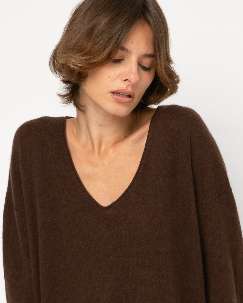 Pull Wool col V - laine et cachemire