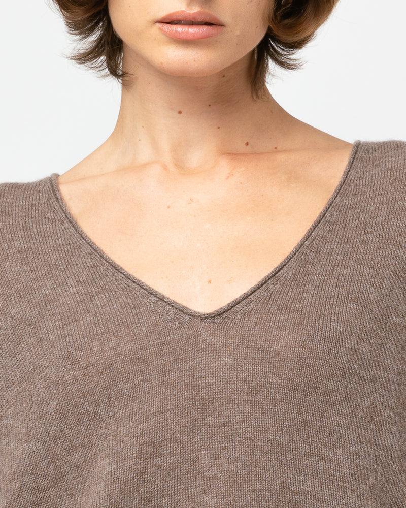 Pull Wool col V - laine et cachemire