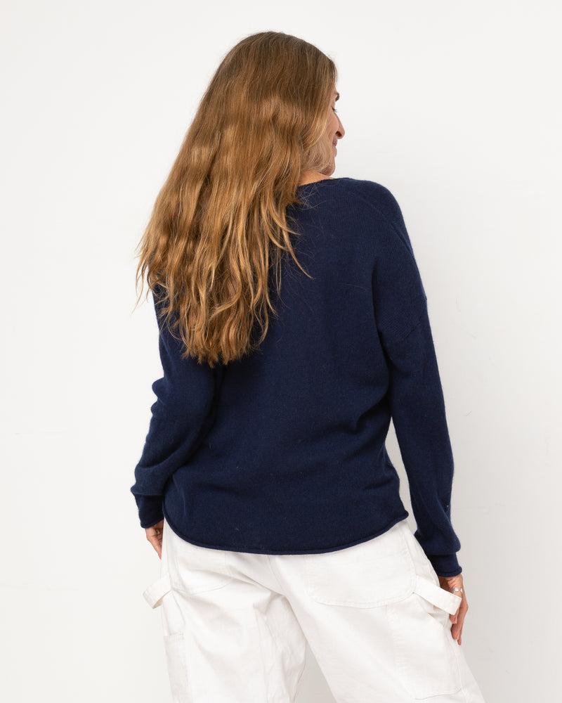 Pull Wool col V - laine et cachemire