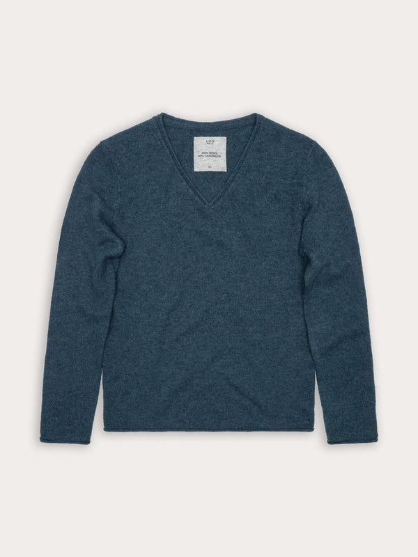 Pull Wool col v - laine et cachemire