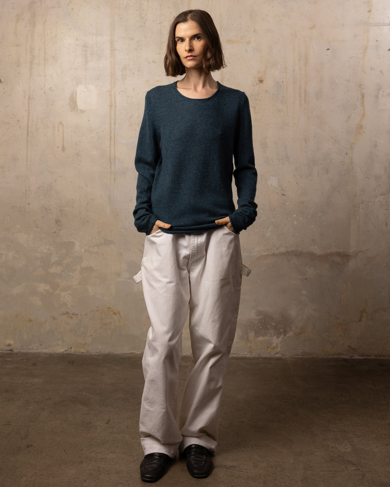 Pull Wool col rond - 95% Laine 5% Cachemire - 428DARKGREEN