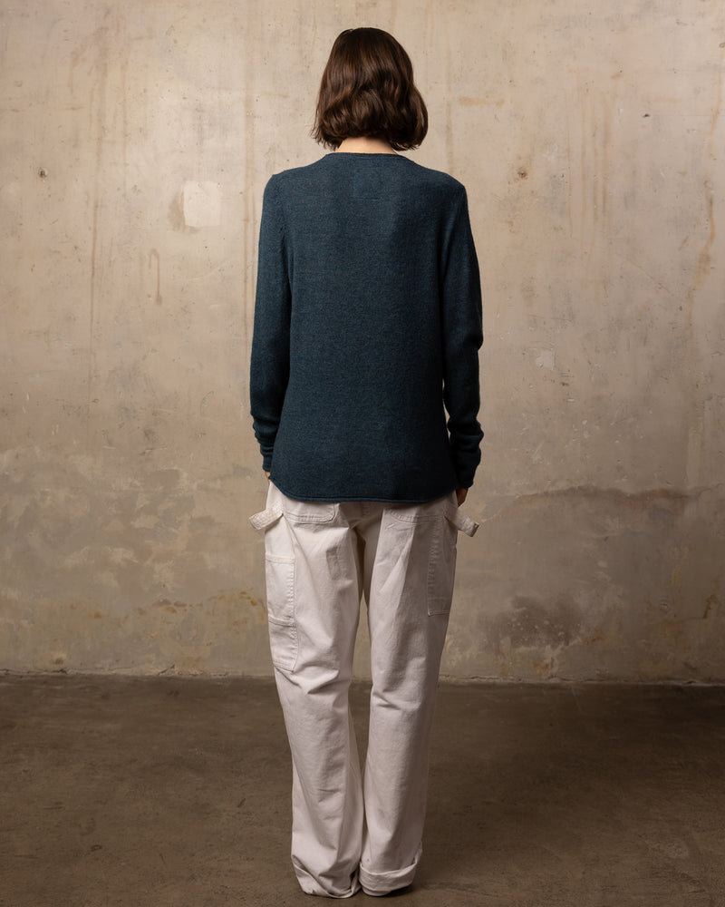 Pull Wool col rond - 95% Laine 5% Cachemire - 428DARKGREEN