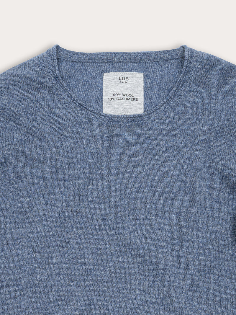 Pull Wool col rond - 95% Laine 5% Cachemire