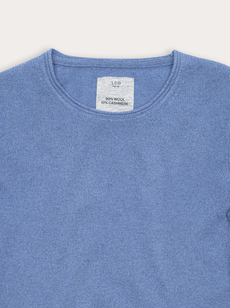 Pull Wool col rond - 95% Laine 5% Cachemire