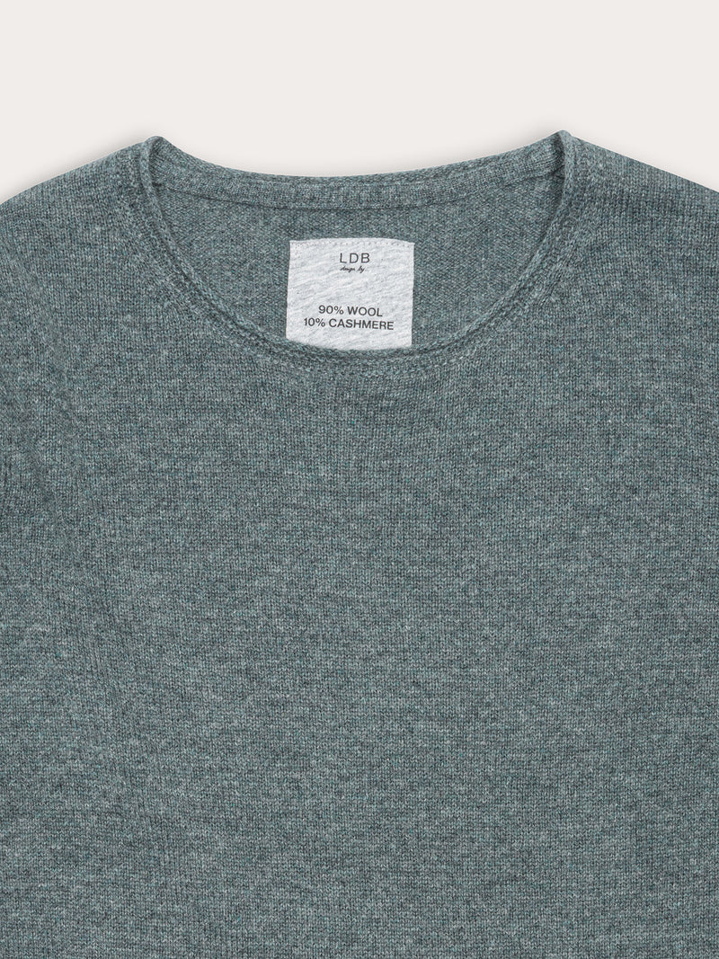 Pull Wool col rond - 95% Laine 5% Cachemire