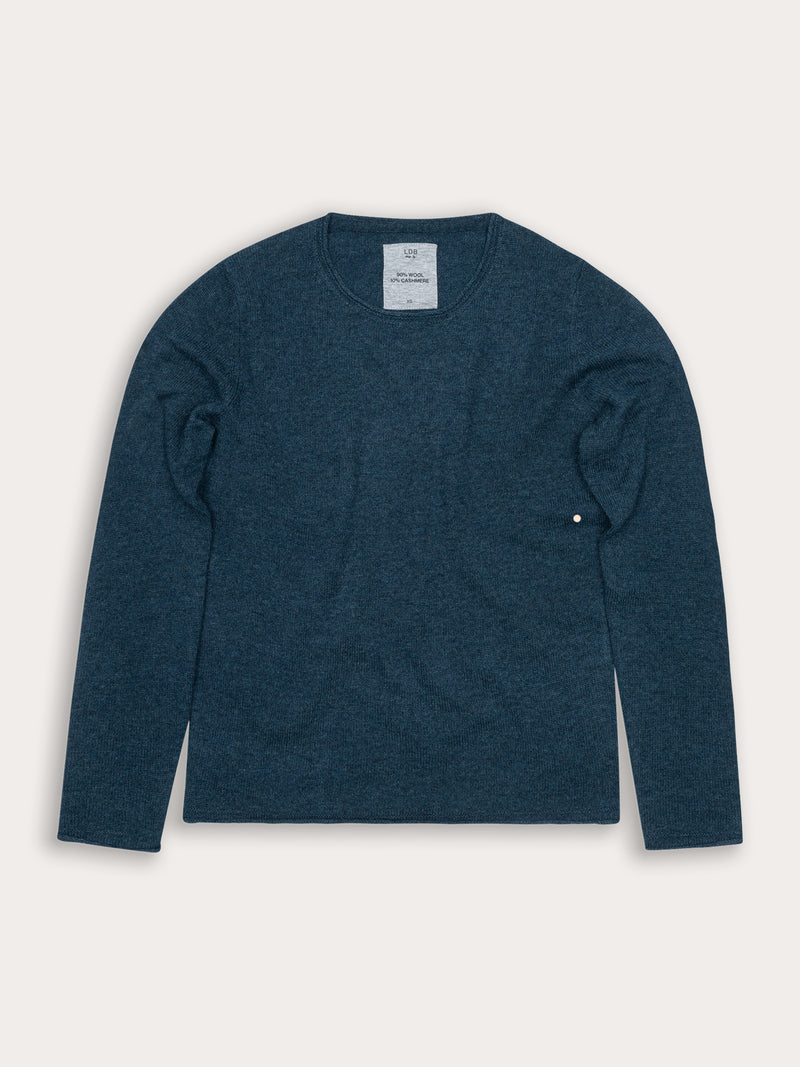 Pull Wool col rond - 95% Laine 5% Cachemire - 428DARKGREEN