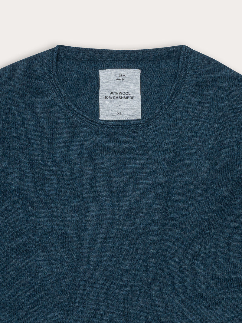 Pull Wool col rond - 95% Laine 5% Cachemire