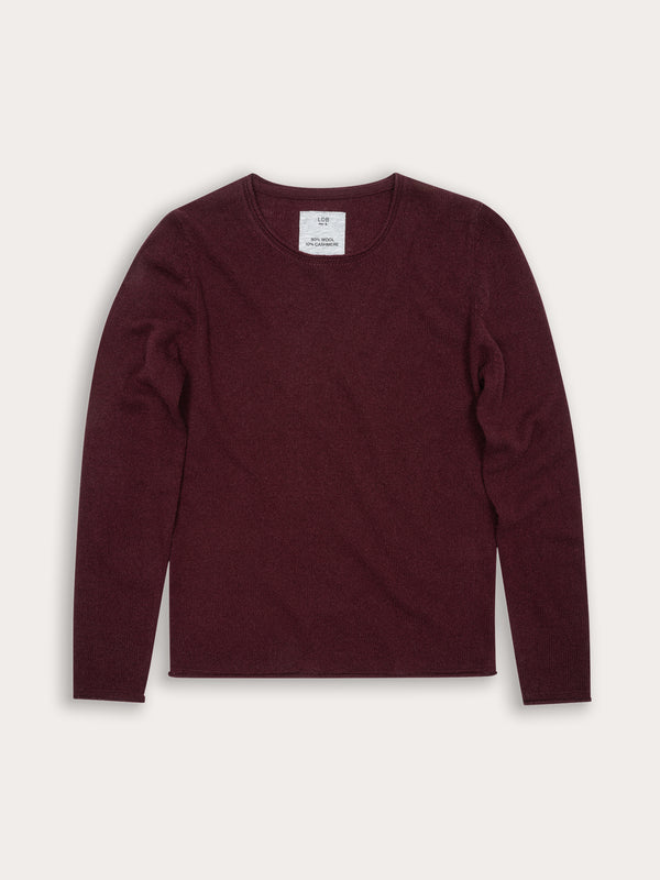 Pull Wool col rond - 95% Laine 5% Cachemire