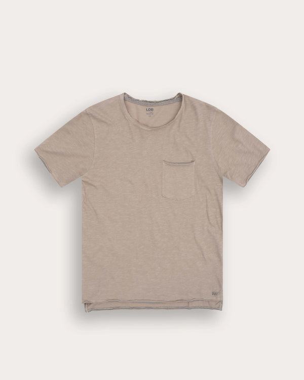 T-shirt EASYY col rond - 100% coton - 216TAUPE