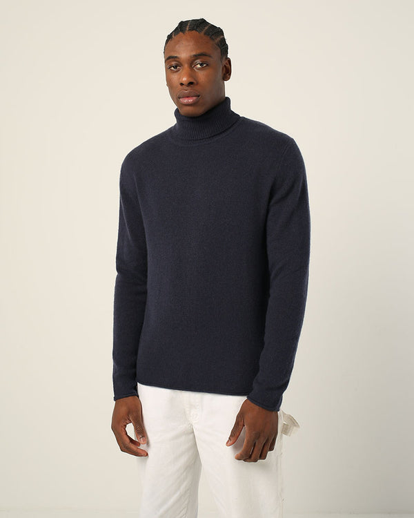pull col roulé homme
