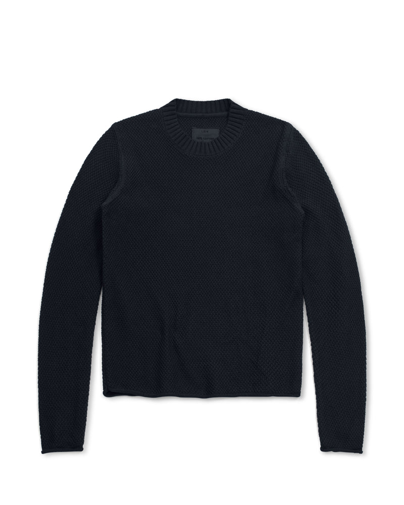 Travel round neck sweater in 100% cotton