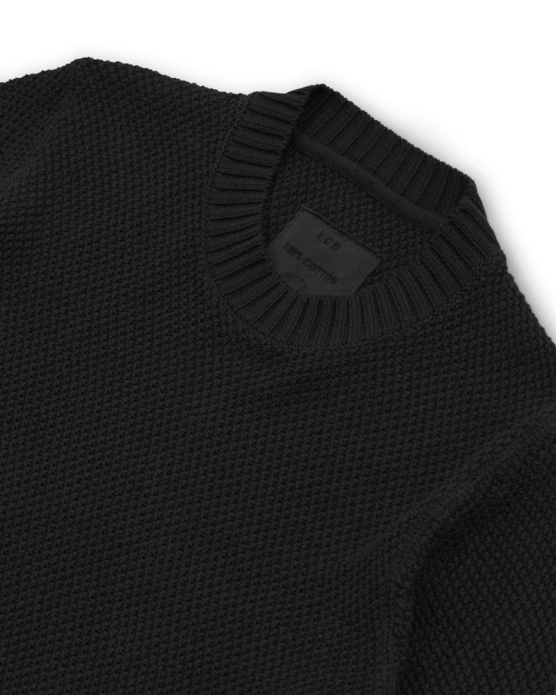 Travel round neck sweater in 100% cotton